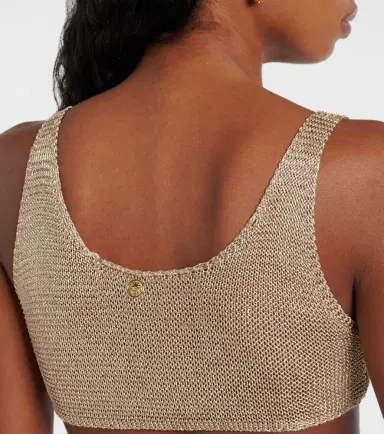 Bananhot Knitted lamé bra top | Thumbnail 5