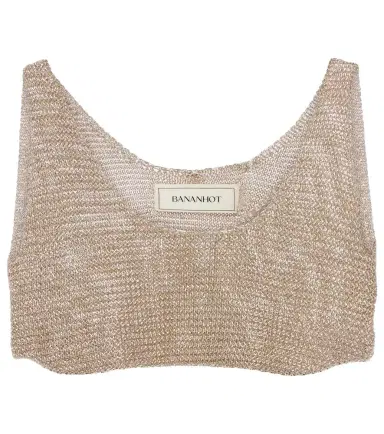 Bananhot Knitted lamé bra top | Thumbnail 1