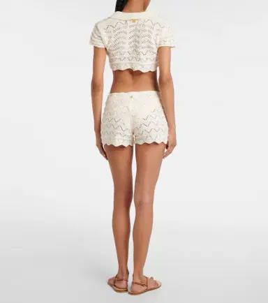 Bananhot Coco knitted cotton-blend crop top | Thumbnail 3