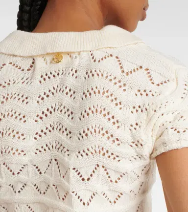 Bananhot Coco knitted cotton-blend crop top | Thumbnail 5