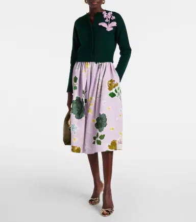 Erdem Floral cotton-blend midi skirt | Thumbnail 2
