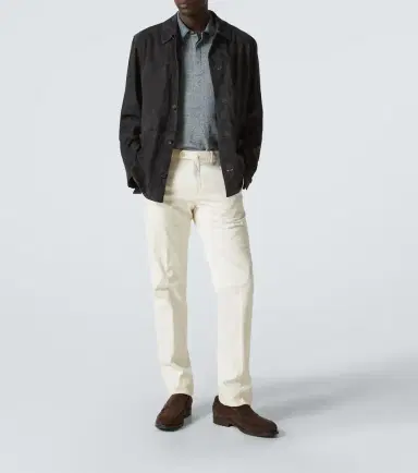 Zegna Cotton, linen, and silk polo shirt | Thumbnail 3