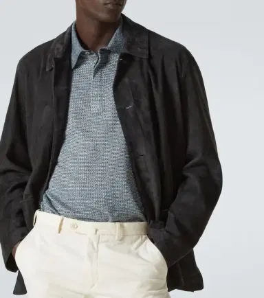 Zegna Cotton, linen, and silk polo shirt | Thumbnail 5