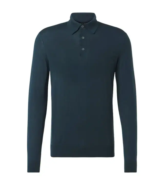 Zegna Cashmere and silk polo shirt