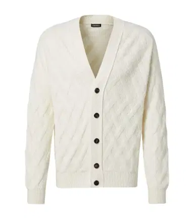Zegna Ribbed-knit cotton cardigan | Thumbnail 1