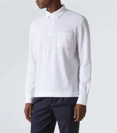 Zegna Logo cotton polo shirt | Thumbnail 2