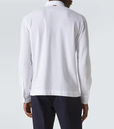 Zegna Logo cotton polo shirt | Thumbnail 5