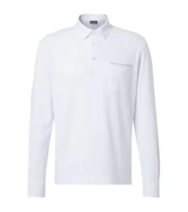 Zegna Logo cotton polo shirt | Thumbnail 1
