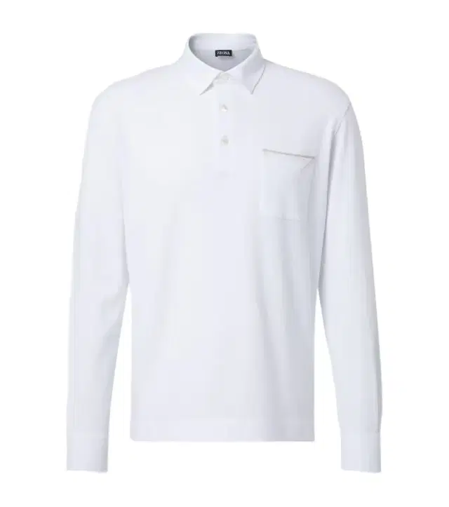 Zegna Logo cotton polo shirt
