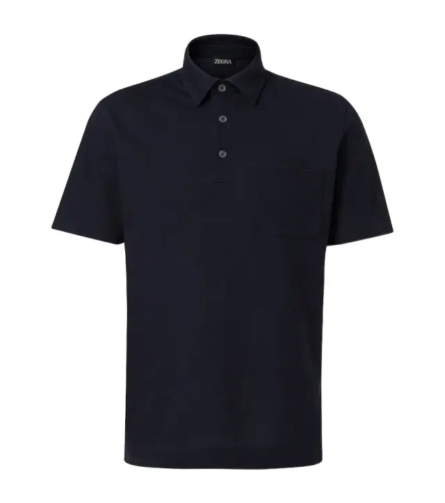 Zegna Logo cotton polo shirt