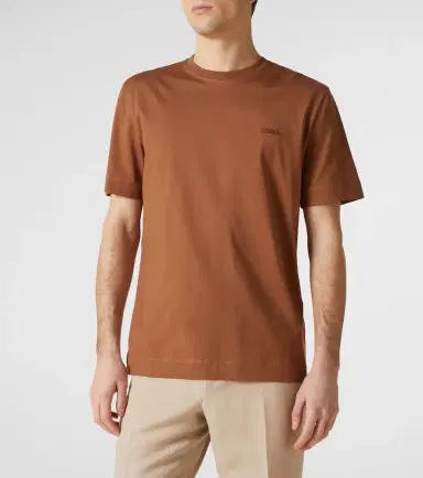 Zegna Logo embroidered cotton jersey T-shirt | Thumbnail 3