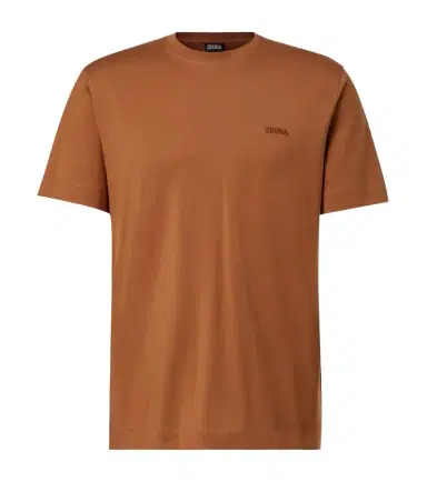 Zegna Logo embroidered cotton jersey T-shirt | Thumbnail 1