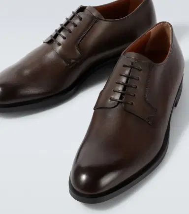 Zegna New Classic leather Derby shoes | Thumbnail 3