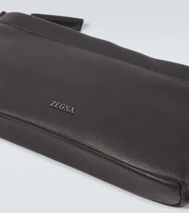 Zegna Secondskin leather toiletry bag | Thumbnail 2