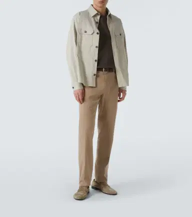 Zegna Cotton-blend slim pants | Thumbnail 5 Zegna Cotton-blend slim pants | Thumbnail 5
