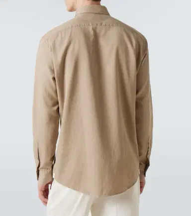 Zegna Cotton and wool denim shirt | Thumbnail 6 Zegna Cotton and wool denim shirt | Thumbnail 6
