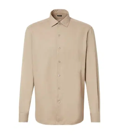 Zegna Cotton and wool denim shirt | Thumbnail 1 Zegna Cotton and wool denim shirt | Thumbnail 1