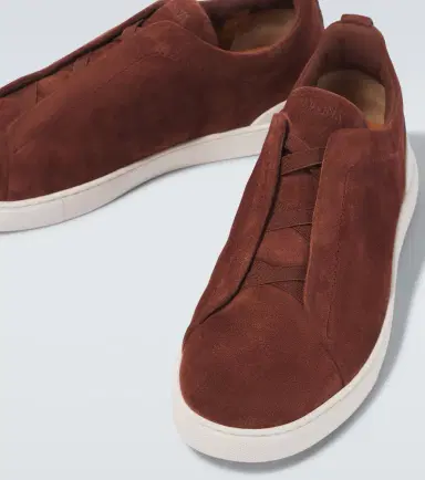 Zegna Triple Stitch Low suede sneakers | Thumbnail 2