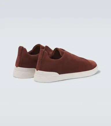 Zegna Triple Stitch Low suede sneakers | Thumbnail 3