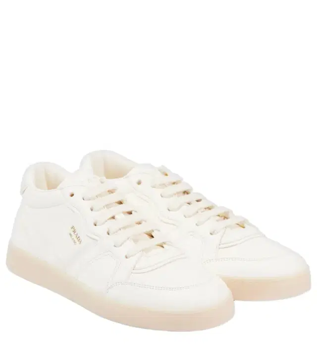 Logo leather sneakers