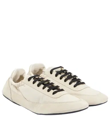 Prada Collapse Re-Nylon suede-trimmed sneakers | Thumbnail 1 Prada Collapse Re-Nylon suede-trimmed sneakers | Thumbnail 1