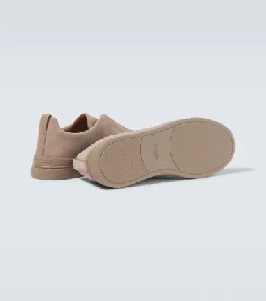 Zegna Triple Stitch suede slip-on sneakers | Thumbnail 4 Zegna Triple Stitch suede slip-on sneakers | Thumbnail 4