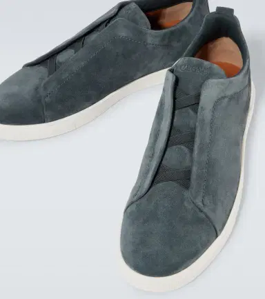 Zegna Triple Stitch suede slip-on sneakers | Thumbnail 3 Zegna Triple Stitch suede slip-on sneakers | Thumbnail 3