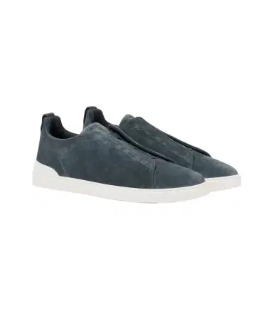 Zegna Triple Stitch suede slip-on sneakers | Thumbnail 1 Zegna Triple Stitch suede slip-on sneakers | Thumbnail 1