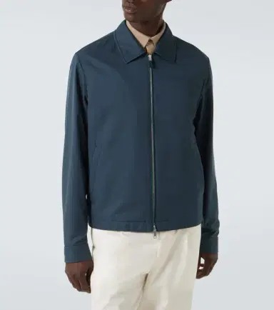Zegna Leather-trimmed blouson | Thumbnail 2 Zegna Leather-trimmed blouson | Thumbnail 2