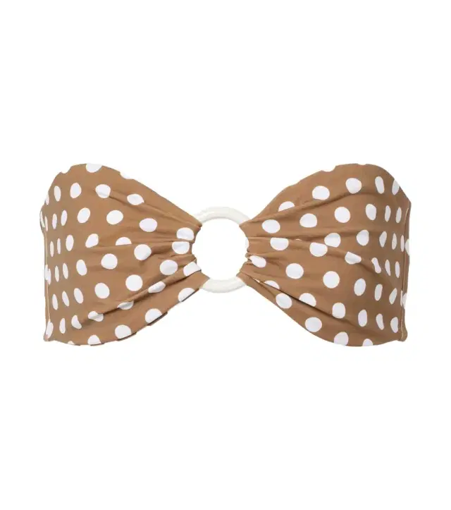 Marysia Coronada polka-dot bandeau bikini top