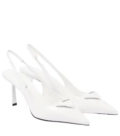 Prada Leather slingback pumps | Thumbnail 1
