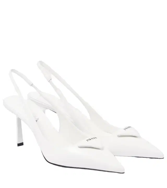 Prada Leather slingback pumps