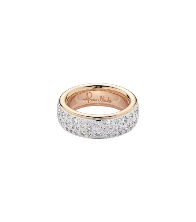 Pomellato Iconica 18kt rose gold ring with diamonds
