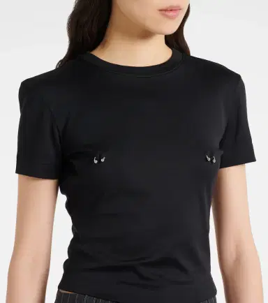 Mugler Ruched cotton top | Thumbnail 2