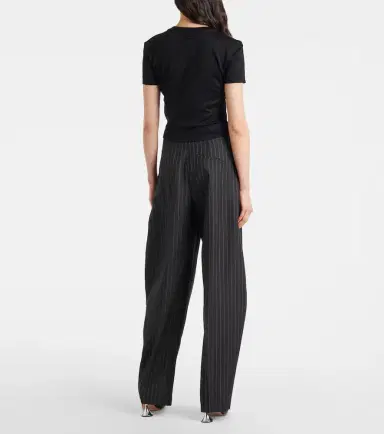 Mugler Ruched cotton top | Thumbnail 4