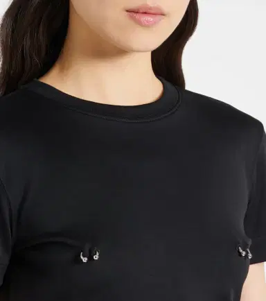Mugler Ruched cotton top | Thumbnail 5