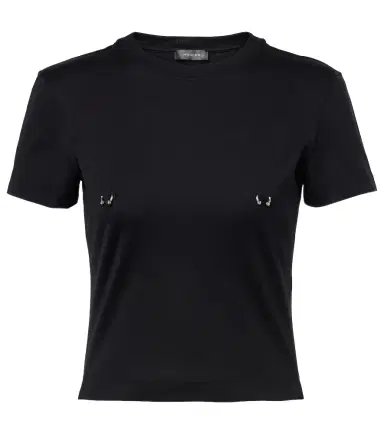 Mugler Ruched cotton top | Thumbnail 1