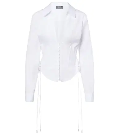 Mugler Cotton-blend bustier top | Thumbnail 1