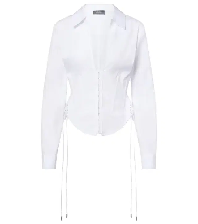 Mugler Cotton-blend bustier top