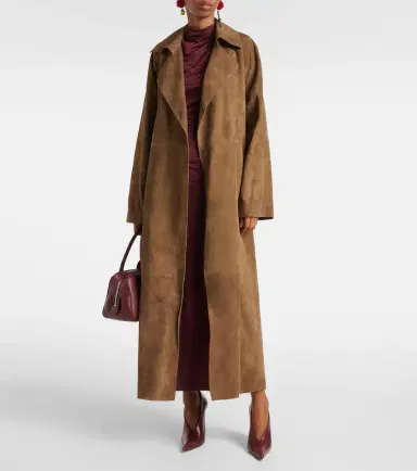 Magda Butrym Suede wrap coat | Thumbnail 2