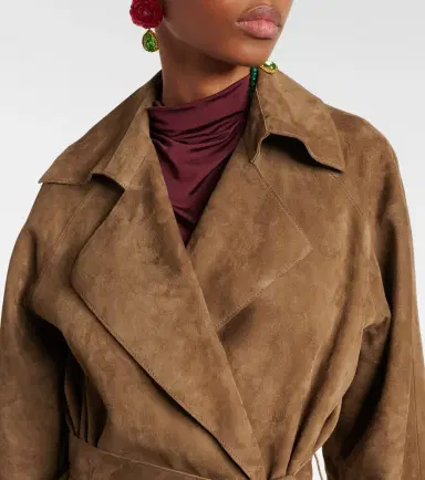 Magda Butrym Suede wrap coat | Thumbnail 3