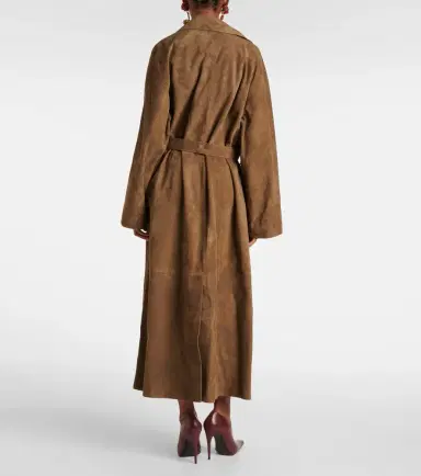 Magda Butrym Suede wrap coat | Thumbnail 5