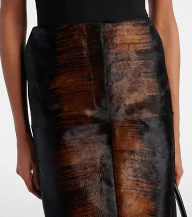 Magda Butrym Printed calf hair pencil skirt | Thumbnail 3