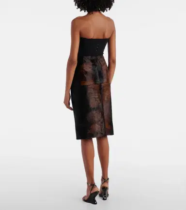 Magda Butrym Printed calf hair pencil skirt | Thumbnail 4