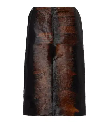 Magda Butrym Printed calf hair pencil skirt | Thumbnail 1
