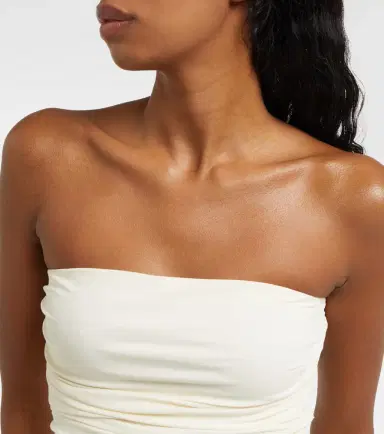 Magda Butrym Floral-appliqué ruched swimsuit | Thumbnail 5