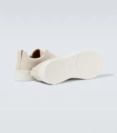 Zegna Triple Stitch leather sneakers | Thumbnail 4