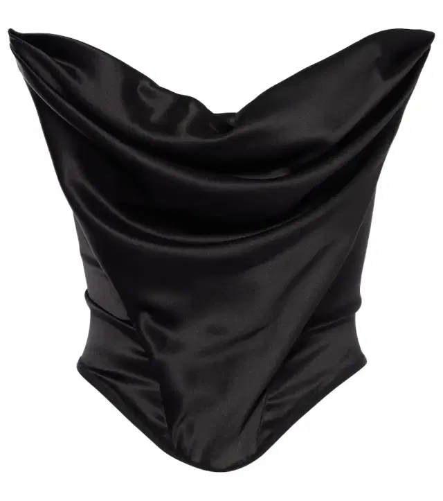 Magda Butrym Draped silk-blend satin corset