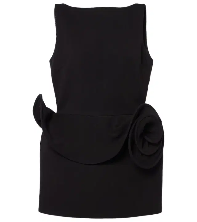 Magda Butrym Floral-appliqué ruffled minidress