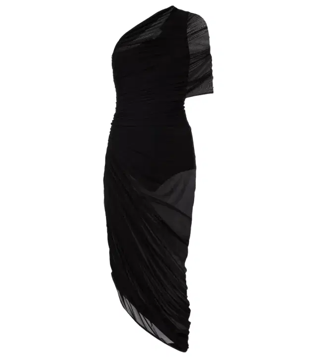 Magda Butrym One-shoulder ruched midi dress